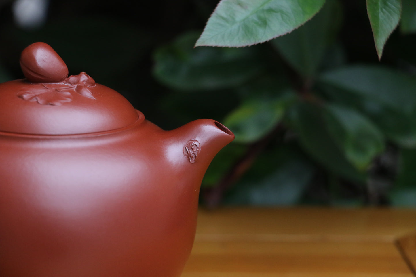 300cc 중국 Yixing 수제 Zisha Da Hong Pao 점토 "피스타치오" 찻주전자