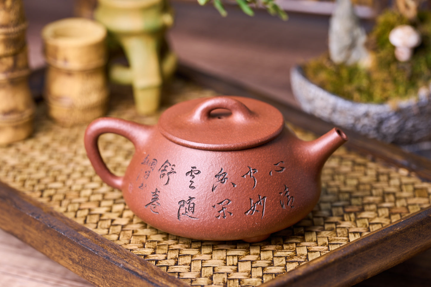 "Caviar" Clay "Shi Piao" 石瓢 찻주전자, 고급 장인 Chu GuoFeng이 조각한 불교 아라한 储国峰