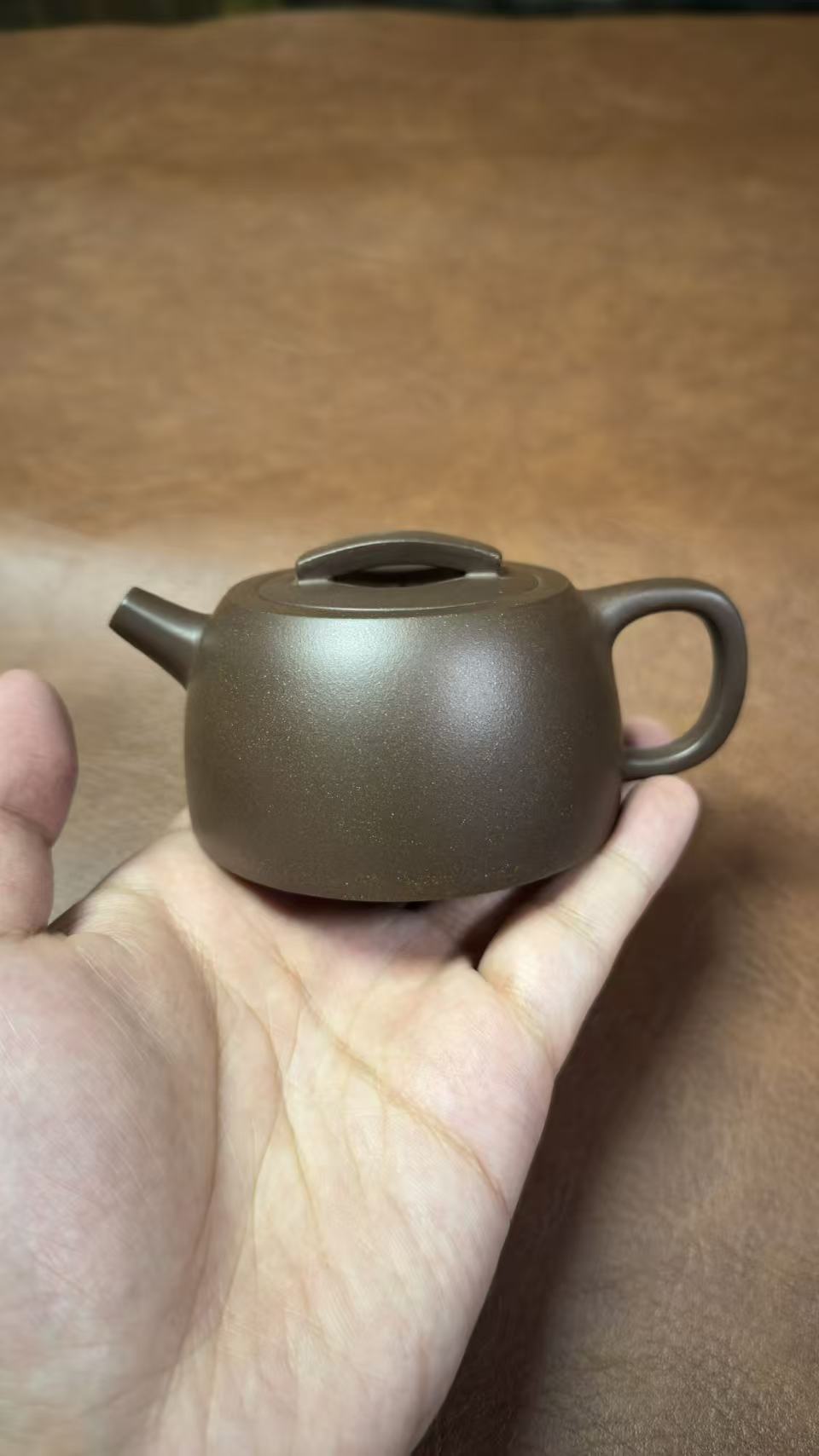 Yixing 150cc “Jing Duo” Teapot — Handmade Lao Zini Purple Clay by Zhuang Jianwei
