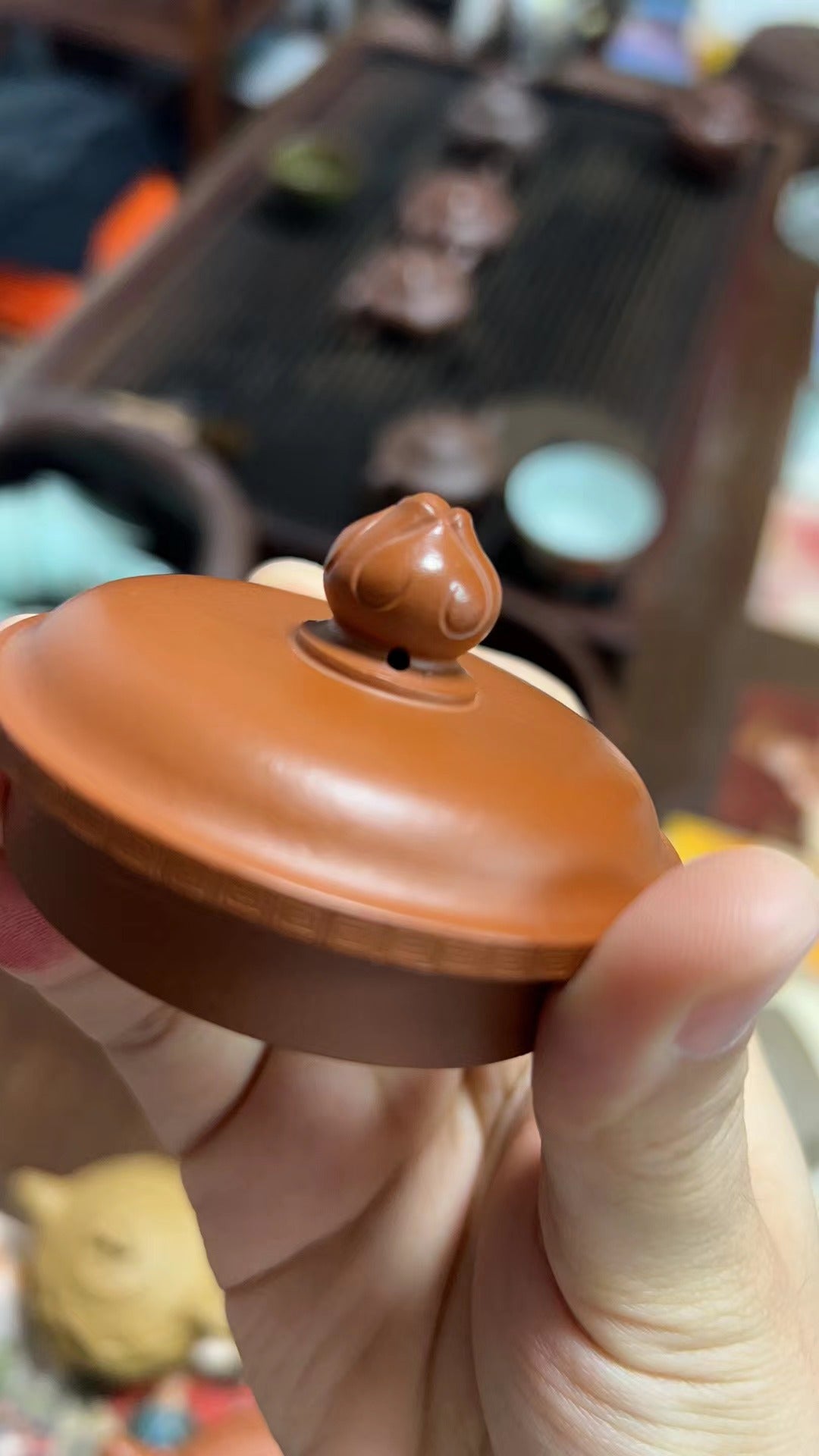 400cc 중국 Yixing 수제 Zisha Da Hong Pao 점토 찻주전자 "Yun Jian Ru Yi" 차 주전자