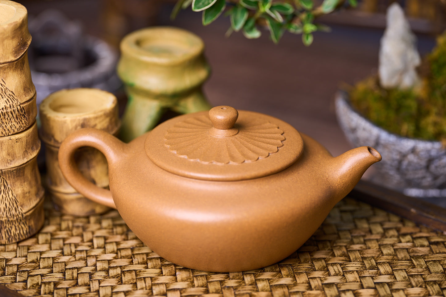 Authentic Yixing Zisha Teapot | Handmade "Ju Lei" (Chrysanthemum Bud) Design | 230ml | Original Duan Clay