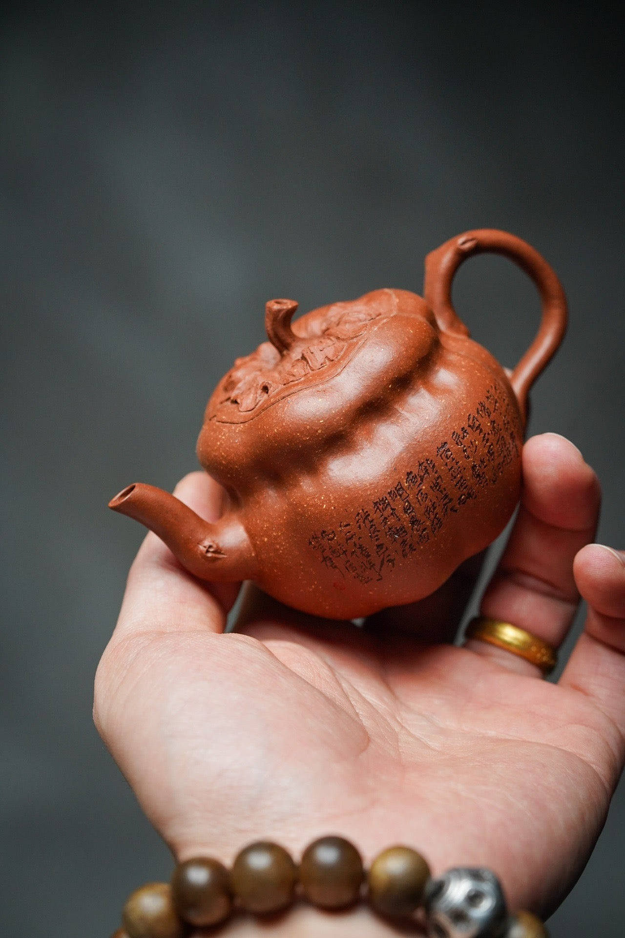 110cc Zisha Jiang Po 粘土ティーポット「Shi Shi Ru Yi」ティーポット