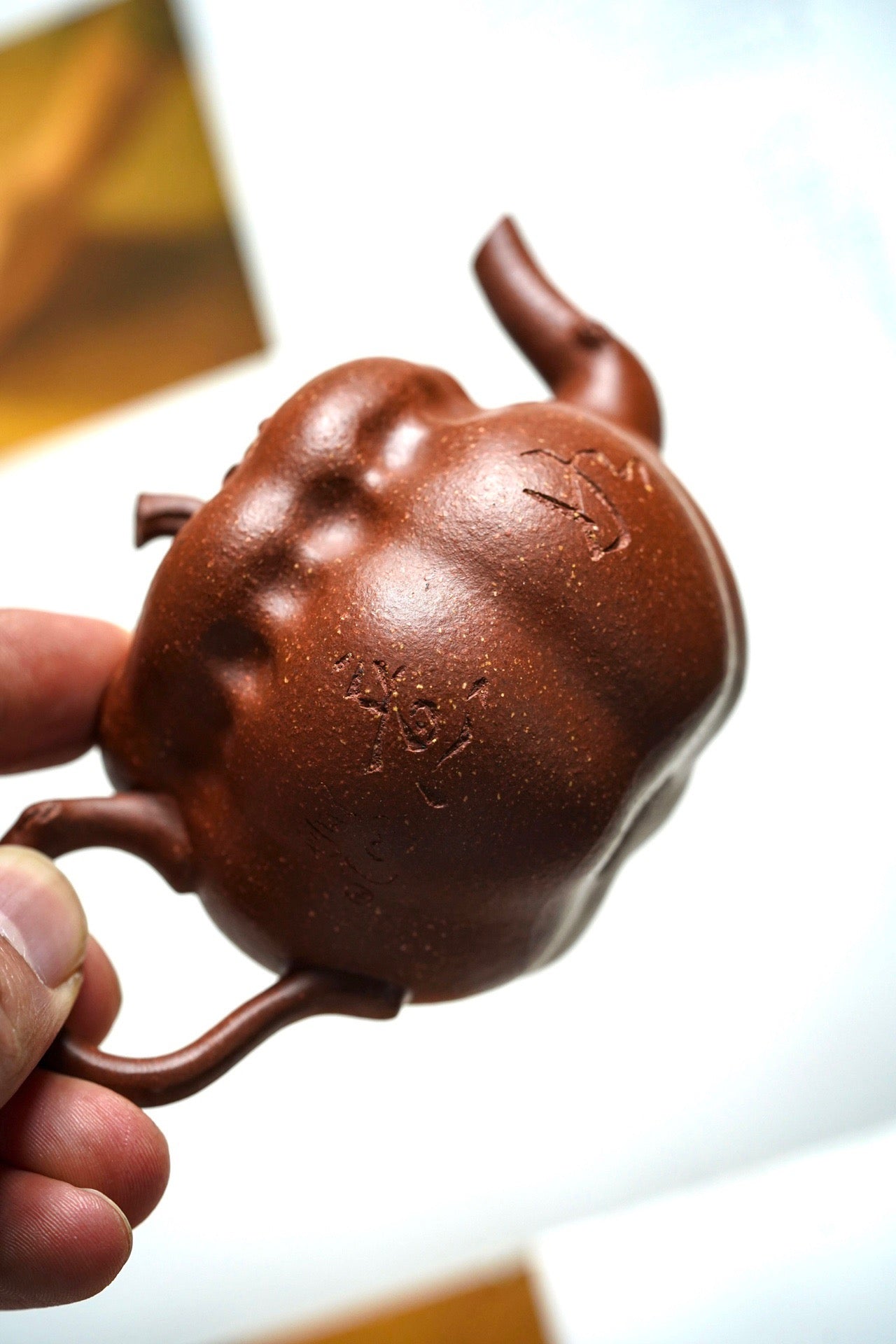 110cc Zisha Jiang Po 粘土ティーポット「Shi Shi Ru Yi」ティーポット