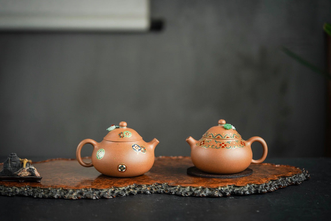 160cc Zisha Jiang Po Clay 찻주전자 "You he" 찻주전자