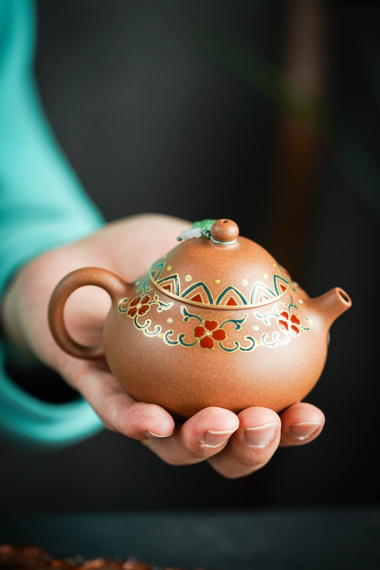 160cc Zisha Jiang Po Clay 찻주전자 "You he" 찻주전자